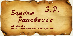 Sandra Paučković vizit kartica